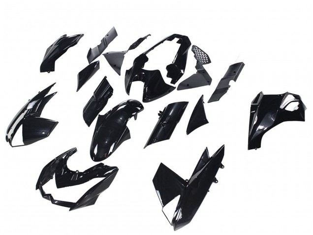 Kawasaki Z1000 Motorrad Verkleidung 2010-2013 - Glanzendes Schwarz