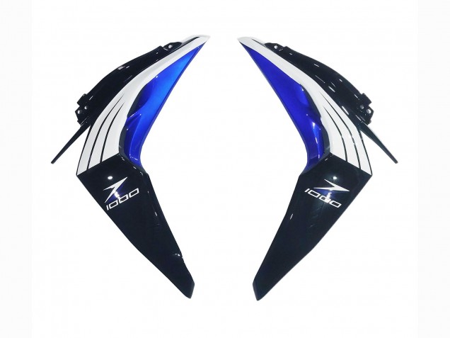 Kawasaki Z1000 Motorrad Verkleidung 2014-2019 - Weiss Blau Schwarz