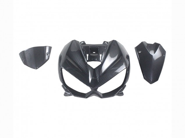 Kawasaki Z1000 Motorrad Verkleidung 2014-2019 - Schwarze Carbonfaser