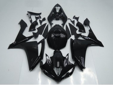 Yamaha YZF R1 Motorrad Verkleidung 2007-2008 - Glanzendes Schwarz