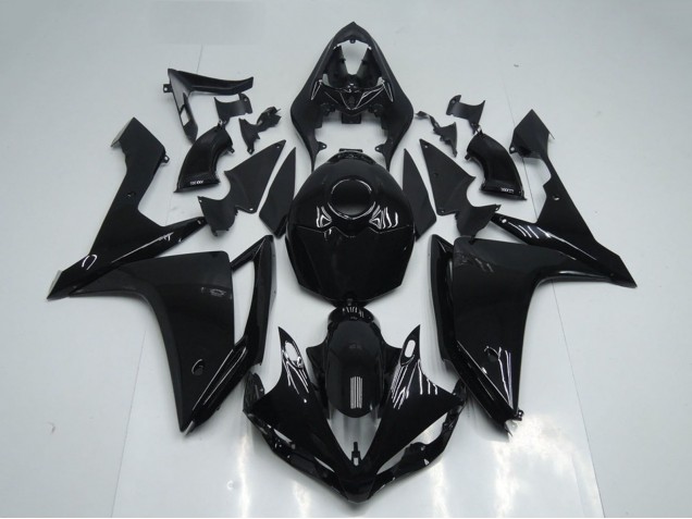Yamaha YZF R1 Motorrad Verkleidung 2007-2008 - Glanzendes Schwarz