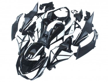 Kawasaki Z1000 Motorrad Verkleidung 2014-2019 - Glanzendes Schwarz Matt Schwarz