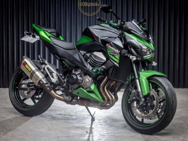 Kawasaki Z800 Motorrad Verkleidung 2013-2018 - Grun Glanzendes Schwarz