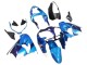 Kawasaki ZX9R Motorrad Verkleidung 2000-2001 - Blau Schwarz