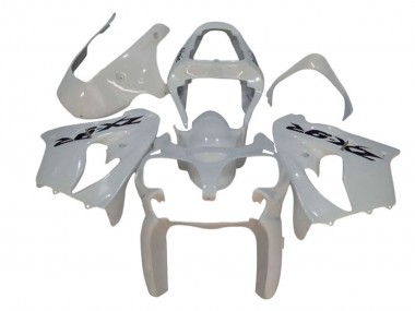 Kawasaki ZX9R Motorrad Verkleidung 2002-2003 - Weiss Schwarz Aufkleber