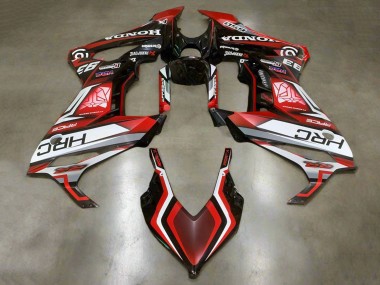 Honda CBR650R Motorrad Verkleidung 2019-2020 - Weiss Rot Glanzendes Schwarz HRC