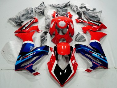 Honda CBR650R Motorrad Verkleidung 2019-2020 - Rot Weiss Blau Glanzendes Schwarz HRC