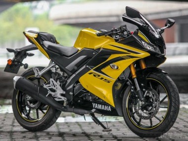 Yamaha YZF R15 Motorrad Verkleidung 2018-2024 - Gelb Schwarz