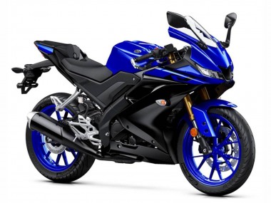 Yamaha YZF R15 Motorrad Verkleidung 2018-2024 - Blau Matt Schwarz