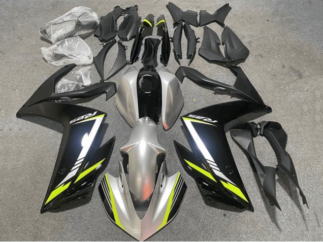 Yamaha YZF R3/R25 Motorrad Verkleidung 2015-2018 - Silber Gelb Schwarz