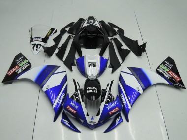 Yamaha YZF R1 Motorrad Verkleidung 2009-2011 - Weiss Blau Schwarz Sterilgarda