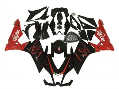 Aprilia RSV4 1000 Motorrad Verkleidung 2009-2015 - Schwarz Rot