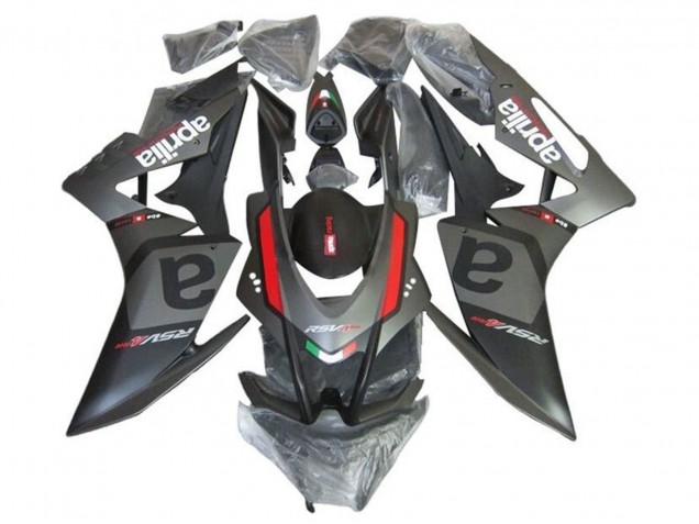 Aprilia RSV4 1000 Motorrad Verkleidung 2016-2020 - Matt Schwarz Grau Rot