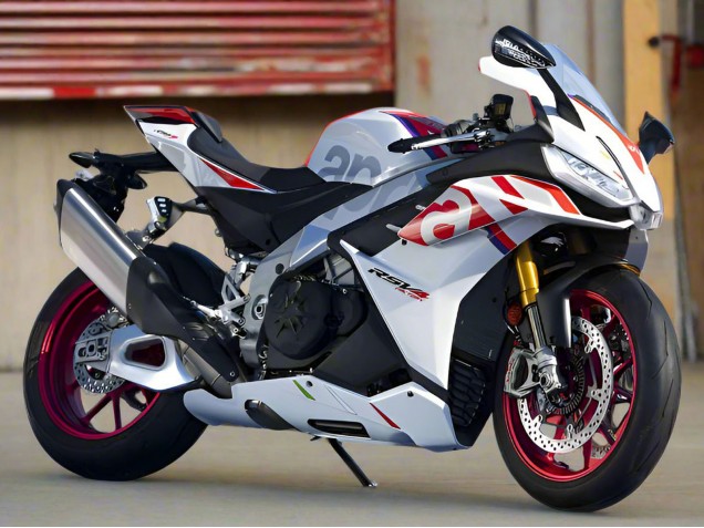 Aprilia RSV4 1100 Motorrad Verkleidung 2021-2024 - Weiss Rot Blau