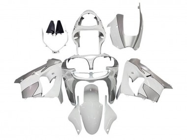 Kawasaki ZX9R Motorrad Verkleidung 2002-2003 - Weiss Silber