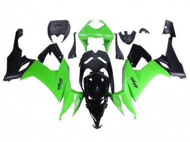 Kawasaki ZX10R Motorrad Verkleidung 2008-2010 - Grun Schwarz