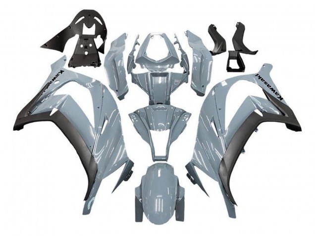 Kawasaki ZX10R Motorrad Verkleidung 2011-2015 - Nardo Grau Matt Schwarz