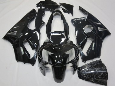 Kawasaki ZX12R Motorrad Verkleidung 2000-2001 - Glanzendes Schwarz