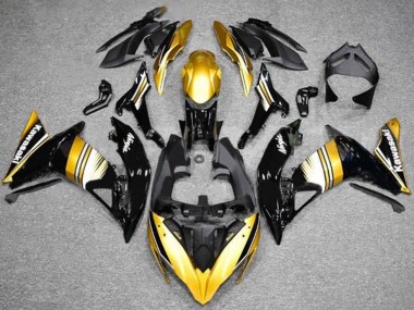 Kawasaki Ninja 650 EX650 Motorrad Verkleidung 2017-2019 - Gold Schwarz Weiss