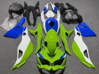 Kawasaki ZX25R ZX-25R Motorrad Verkleidung 2019-2025 - Weiss Blau Grun