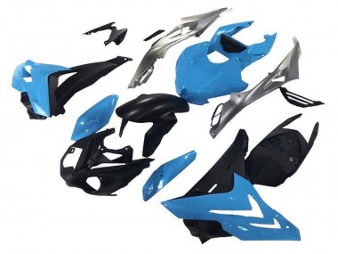 BMW S1000R Motorrad Verkleidung 2014-2016 - Blau Silber Matt Schwarz