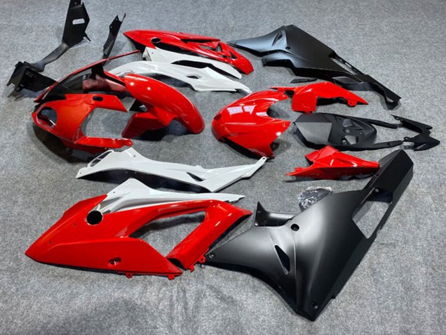 BMW S1000RR Motorrad Verkleidung 2009-2014 - Rot Weiss Matt Schwarz