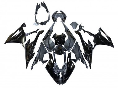 BMW S1000RR Motorrad Verkleidung 2019-2022 - Glanzendes Schwarz Matt Schwarz