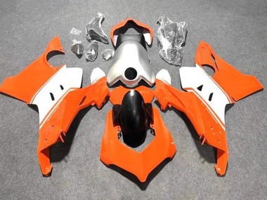 Ducati Panigale V4 V4S Motorrad Verkleidung 2020-2021 - Weiss Silber Orange