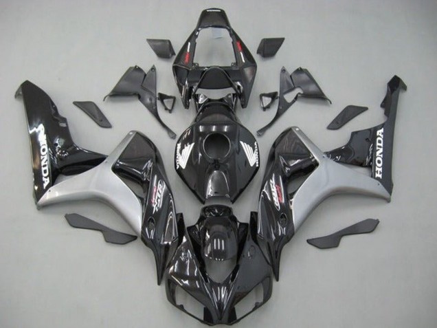 Honda CBR1000RR Motorrad Verkleidung 2006-2007 - Silber Glanzendes Schwarz