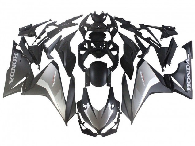 Honda CBR500R Motorrad Verkleidung 2019-2021 - Silber Matt Schwarz