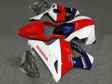 Honda CBR900RR 954 Motorrad Verkleidung 2002-2003 - Weiss Rot Blau Rennen
