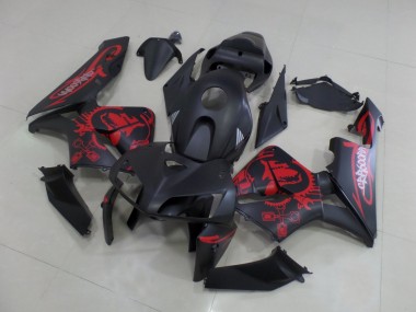 Honda CBR600RR Motorrad Verkleidung 2005-2006 - Matt Schwarz Matt Rot Gear