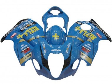 Suzuki GSXR 1300 Hayabusa Motorrad Verkleidung 1996-2007 - Blau Gold Schwarz Rizla