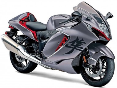Suzuki GSXR 1300 Hayabusa Motorrad Verkleidung 2021-2025 - Matt Grau Matt Rot