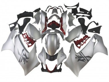 Suzuki GSXR 1300 Hayabusa Motorrad Verkleidung 2021-2025 - Silber Dunkel Rot