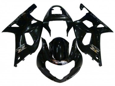 Suzuki GSXR1000 Motorrad Verkleidung 2000-2002 - Glanzendes Schwarz Chrome