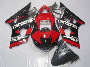 Suzuki GSXR 1000 Motorrad Verkleidung 2003-2004 - Rot Schwarz Silber