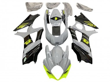 Suzuki GSXR 1000 Motorrad Verkleidung 2005-2006 - Grau Schwarz Neon Gelb