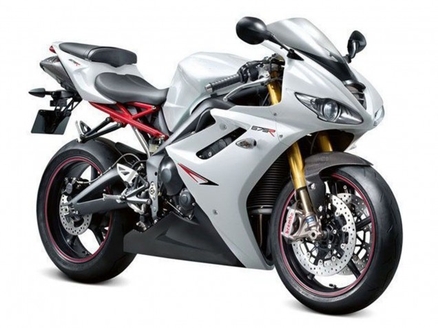 Triumph Daytona 675 Triple Motorrad Verkleidung 2006-2008 - Weiss