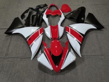 Yamaha YZF 1000 R1 Motorrad Verkleidung 2012-2014 - Rot Weiss Matt Schwarz