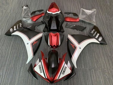 Yamaha YZF 1000 R1 Motorrad Verkleidung 2012-2014 - Weiss Rot Schwarz
