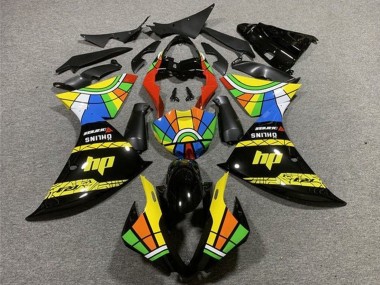 Yamaha YZF 1000 R1 Motorrad Verkleidung 2012-2014 - Glanzendes Schwarz Gelb Rot Blau Grun HP Farbrad