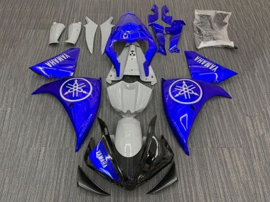 Yamaha YZF 1000 R1 Motorrad Verkleidung 2012-2014 - Nardo Grau Blau Schwarz