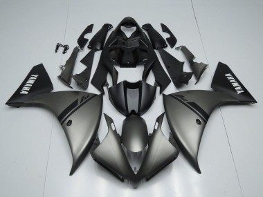 Yamaha YZF 1000 R1 Motorrad Verkleidung 2012-2014 - Matt Grau Matt Schwarz Weiss Aufkleber