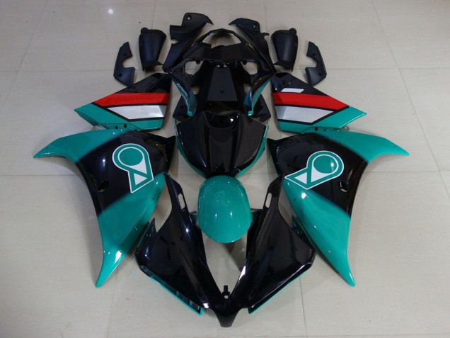Yamaha YZF 1000 R1 Motorrad Verkleidung 2012-2014 - Glanzendes Schwarz Grun Weiss Rot