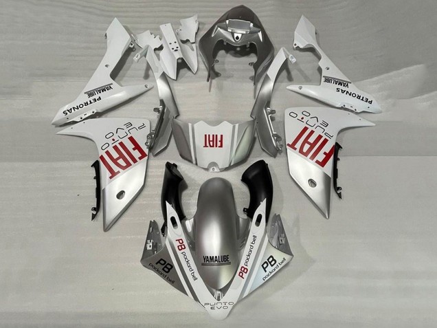 Yamaha YZF 1000 R1 Motorrad Verkleidung 2007-2008 - Silber Weiss Rot Fiat