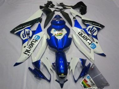Yamaha YZF R6 Motorrad Verkleidung 2006-2007 - Weiss Blau Schwarz