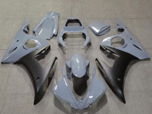 Yamaha YZF R6 Motorrad Verkleidung 2005 - Nardo Grau Matt Schwarz