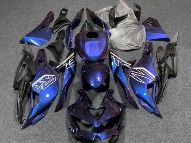 Kawasaki ZX4R ZX-4RR Motorrad Verkleidung 2019-2025 - Lila Blau Gradient