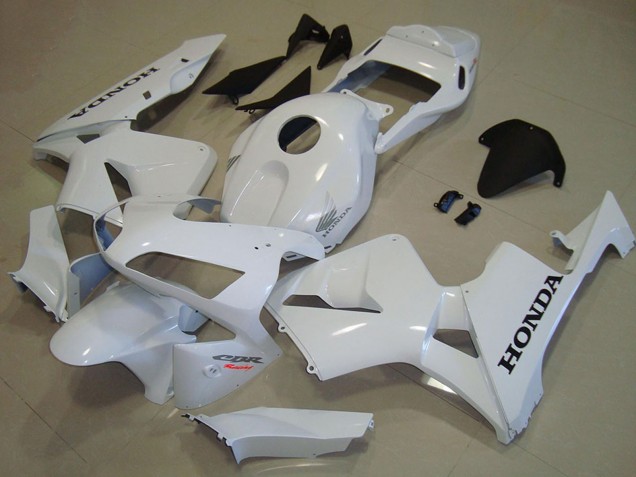 Honda CBR600RR Motorrad Verkleidung 2003-2004 - Weiss Schwarz Aufkleber